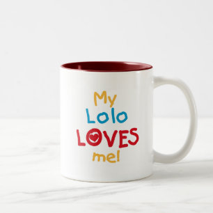 Meine Lolo Lieben Me T - Shirt und Geschenke Zweifarbige Tasse