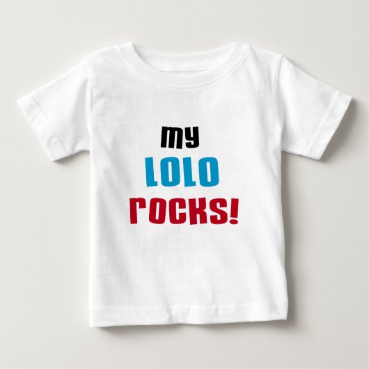 Meine Lolo Rocks T - Shirt und Geschenke (Vorderseite)