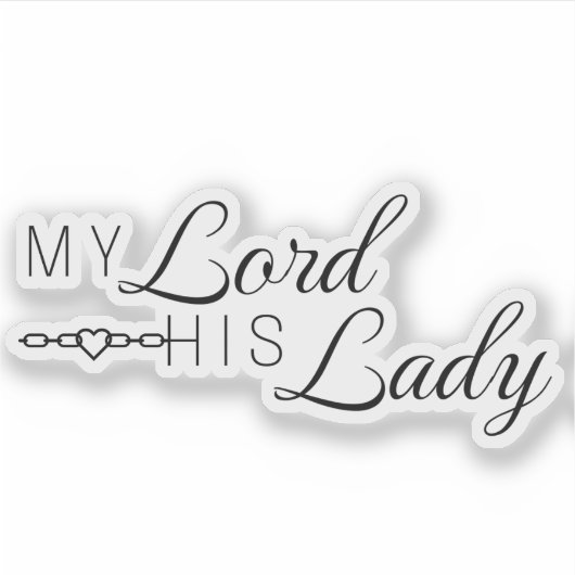 Meine Lord Seiner Lady - Serie "The Lords" Aufkleber (Vorderseite)