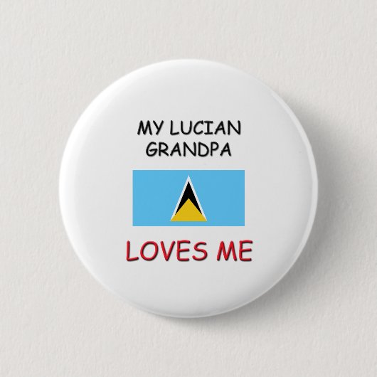 Meine Lucian Großvater-Lieben ich Button (Vorderseite)