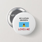 Meine Lucian Großvater-Lieben ich Button (Vorne & Hinten)