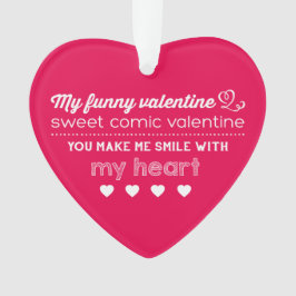 Meine lustige Valentine-Foto-Herz-Verzierung Ornament