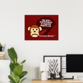 Meine mächtigste Supermacht ist es, Menschen zum W Poster (Heimbüro)