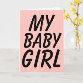 MEINE MÄDCHEN, MÄDCHENFREUND ODER EHEFRAU-KARTE KARTE (Gelbe Blume)