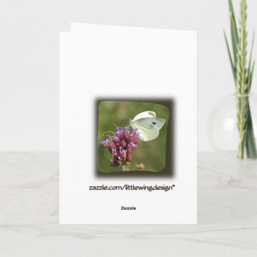 Meine Mädchen-Spitz-Gruß-Karte Karte (Rückseite)