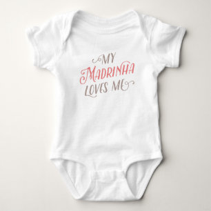 Meine Madrinha-Lieben Baby Bodysuit Strampler
