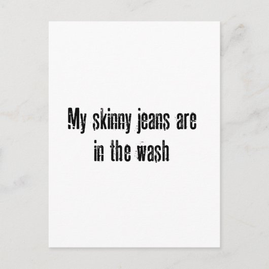 meine magere Jeans Postkarte (Vorderseite)