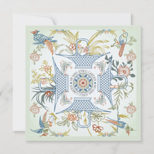 Meine Mah Jongg Garden Flat Card Einladung