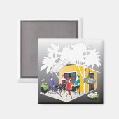 Meine Mah Jongg-Hütte Magnet (Vorderseite/Rückseite)