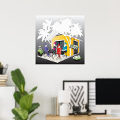 Meine Mah Jongg-Hütte Poster (Heimbüro)