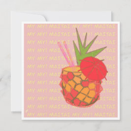 Meine Mai Tai Note Card Dankeskarte