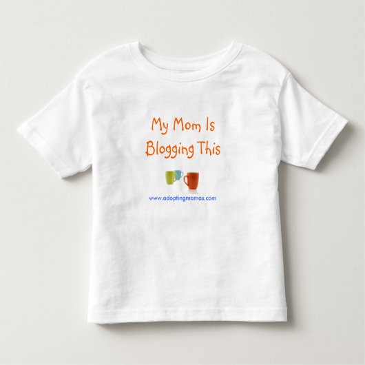 Meine Mama Blogging dieses Kleinkind T-shirt (Vorderseite)