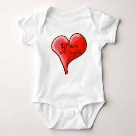 Meine Mama denkt, dass ich speziell bin Baby Strampler (Vorderseite)