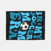 Meine Mama Era Retro Soccer Mama Leben Mütter Da Fleecedecke (Vorderseite (Horizontal))
