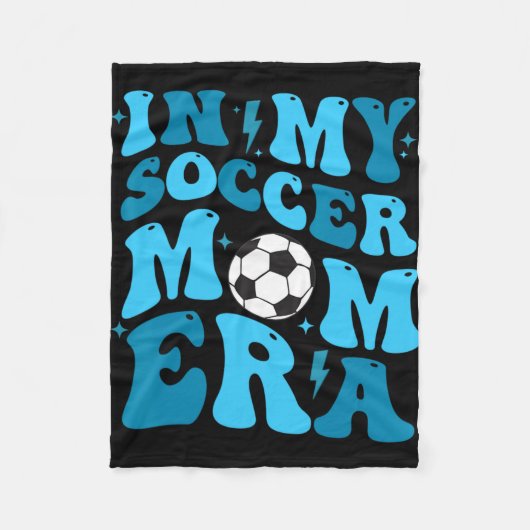 Meine Mama Era Retro Soccer Mama Leben Mütter Da Fleecedecke (Vorderseite)