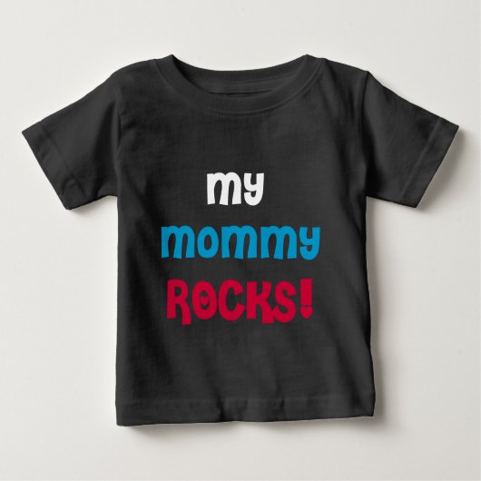 Meine Mama-Felsen Baby T-shirt (Vorderseite)