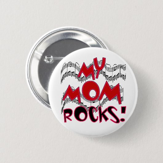 Meine Mama-Felsen Button (Vorne & Hinten)