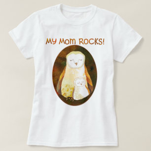 Meine Mama FELSEN! Eule der Mutter Tages T-Shirt