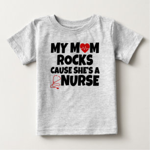 Meine Mama-Felsenursache ist sie ein lustiges Baby T-shirt