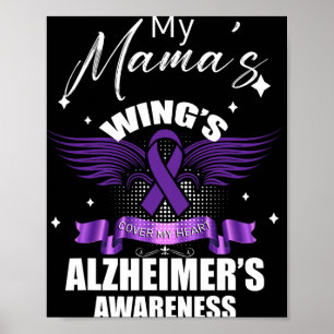 Meine Mama Flügel bedecken mein Herz Engel Himmel Poster