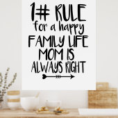 Meine Mama hat immer recht Poster (Küche)