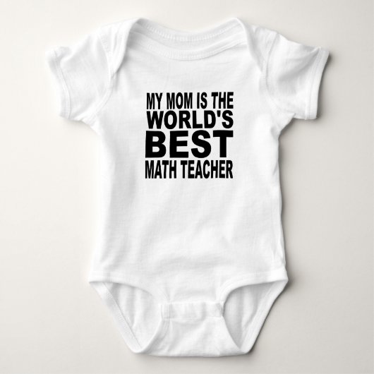 Meine Mama ist der beste Mathe-Lehrer der Welt Baby Strampler (Vorderseite)