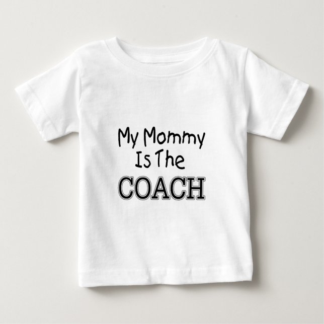 Meine Mama ist der Trainer Baby T-shirt (Vorderseite)