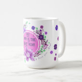 Meine Mama ist die beste Mama für Lavendel-Blume Kaffeetasse (VorderseiteRechts)