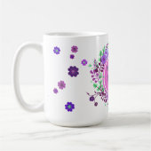 Meine Mama ist die beste Mama für Lavendel-Blume Kaffeetasse (Links)