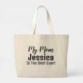 Meine Mama ist die beste Müttertasche aller Zeiten Jumbo Stoffbeutel (Rückseite)