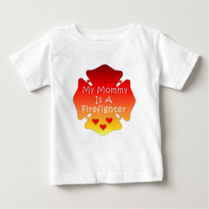 Meine Mama ist ein Feuerwehrmann Baby T-shirt