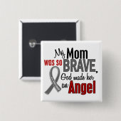 Meine Mama ist ein Gehirn-Krebs des Engels-1 Button (Vorne & Hinten)