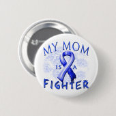Meine Mama ist ein Kämpfer-Blau Button (Vorne & Hinten)