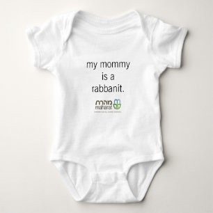 Meine Mama ist ein Rabbanit Säuglings-Bodysuit Baby Strampler