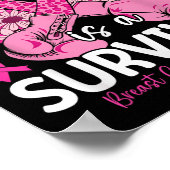 Meine Mama ist ein Überlebender, der Brustkrebs un Poster (Ecke)