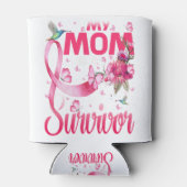 Meine Mama ist ein überlebendes Brustkrebsbewussts Dosenkühler (Rückseite)