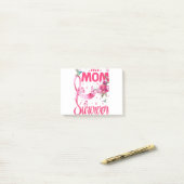 Meine Mama ist ein überlebendes Brustkrebsbewussts Post-it Klebezettel (Auf Schreibtisch)