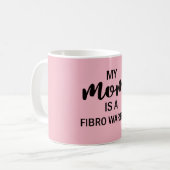 Meine Mama ist eine Faser Krieger-Kaffee-Tasse Kaffeetasse (Vorderseite Links)