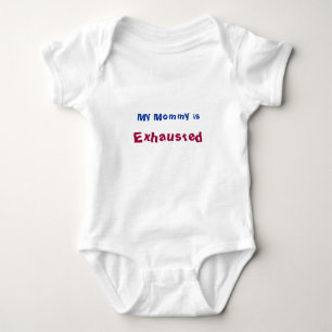 Meine Mama ist erschöpftes Mutteren-Baby Baby Strampler