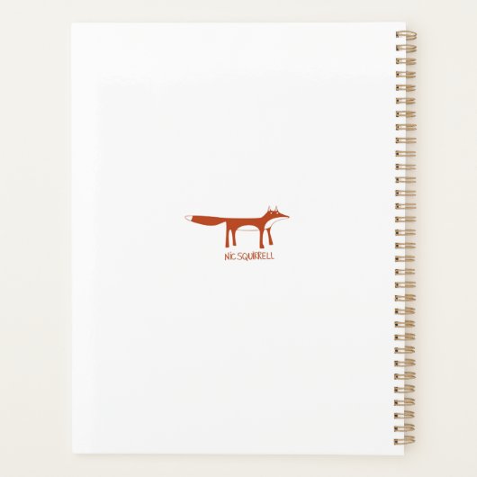 Meine Mama ist Fab Fun Handschrift Planer (Rückseite)