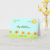 Meine Mama ist Karte (Gelbe Blume)