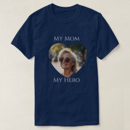 Meine Mama (ist) Mein Held - Erwachsenes Foto T-Shirt