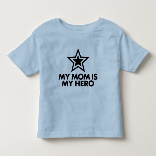 Meine Mama ist mein Held Kleinkind T-shirt (Vorderseite)