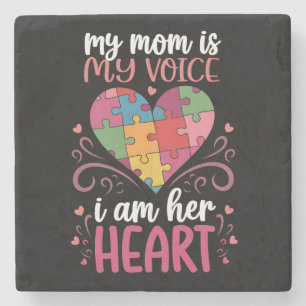 Meine Mama ist meine Autismus-Autismus-Autismus-Be Steinuntersetzer