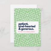 Meine Mama ist unbezahlbar, freundlich und großzüg Dankeskarte (Vorne/Hinten)