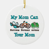 Meine Mama kann Outswim Outbike überholten Keramikornament (Vorne)