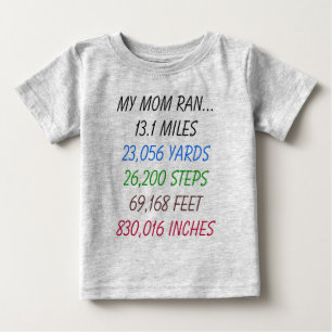 Meine Mama ließ 13,1 Meilen laufen Baby T-shirt