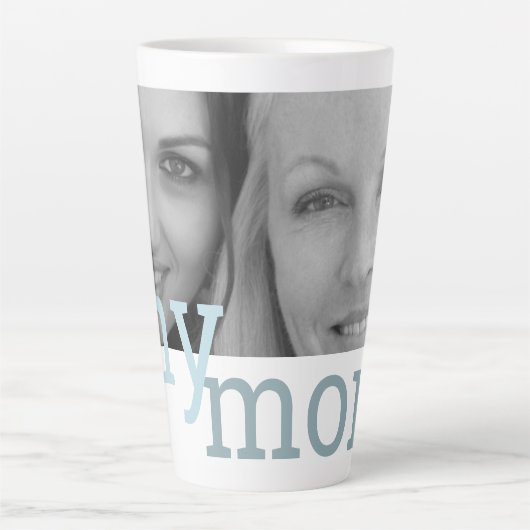 Meine Mama Mutter Tochter Foto Muttertag Milchtasse (Vorderseite)