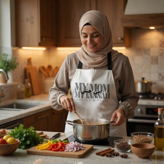MEINE MAMA MY JANNAH Personalisiertes Geschenk für Schürze