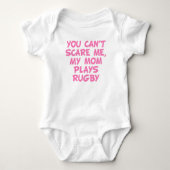 Meine Mama Plays Rugby Baby Strampler (Vorderseite)